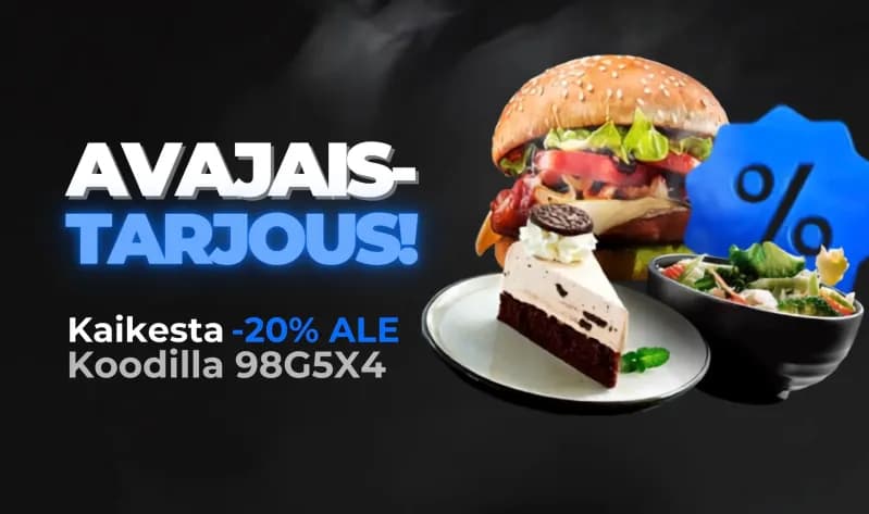 😍 Huikea avajaistarjous!